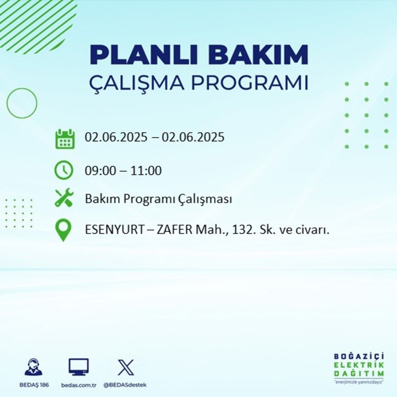 BEDAŞ duyurdu: Yarın karanlığa hazır olun! Elektrikler saatlerce kesilecek - Resim: 26