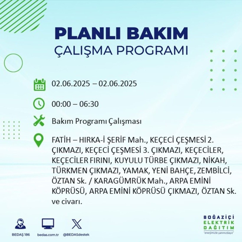 BEDAŞ duyurdu: Yarın karanlığa hazır olun! Elektrikler saatlerce kesilecek - Resim: 37