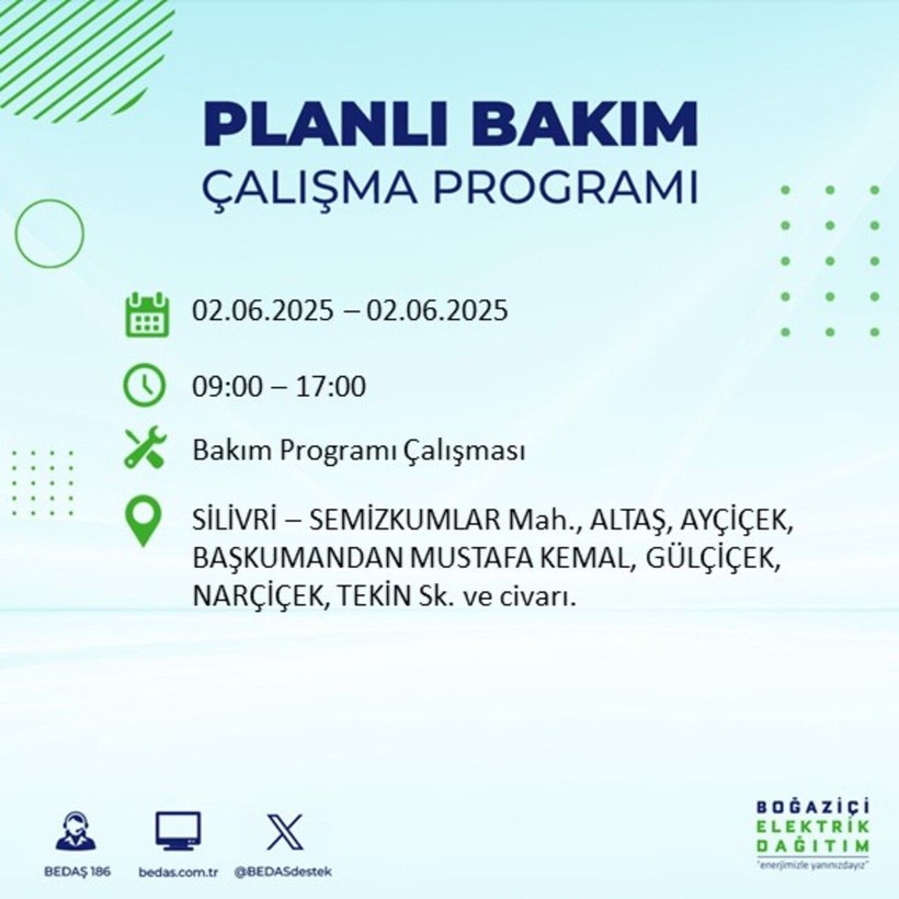 BEDAŞ duyurdu: Yarın karanlığa hazır olun! Elektrikler saatlerce kesilecek - Resim: 56