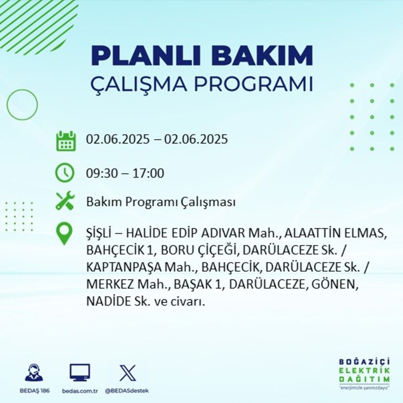 BEDAŞ duyurdu: Yarın karanlığa hazır olun! Elektrikler saatlerce kesilecek - Resim: 60