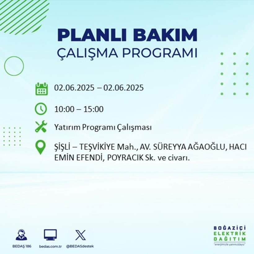 BEDAŞ duyurdu: Yarın karanlığa hazır olun! Elektrikler saatlerce kesilecek - Resim: 59