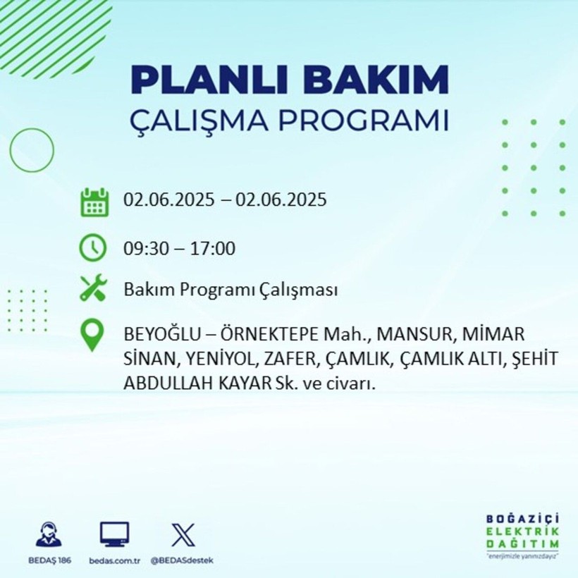 BEDAŞ duyurdu: Yarın karanlığa hazır olun! Elektrikler saatlerce kesilecek - Resim: 20