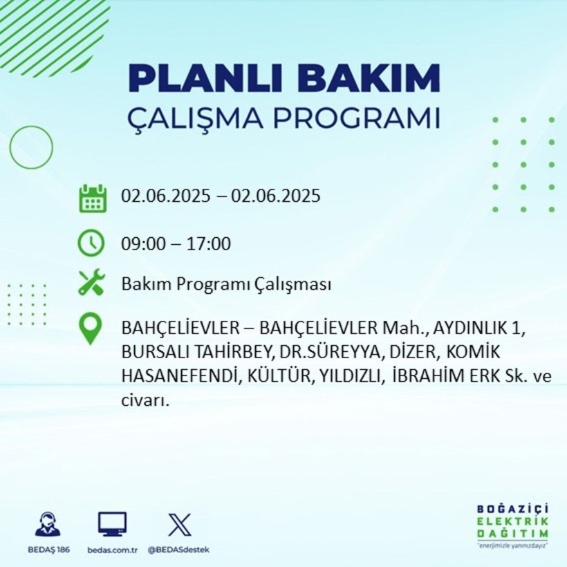 BEDAŞ duyurdu: Yarın karanlığa hazır olun! Elektrikler saatlerce kesilecek - Resim: 10