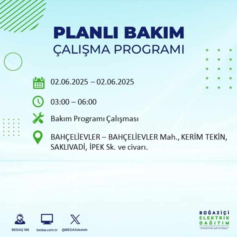 BEDAŞ duyurdu: Yarın karanlığa hazır olun! Elektrikler saatlerce kesilecek - Resim: 9