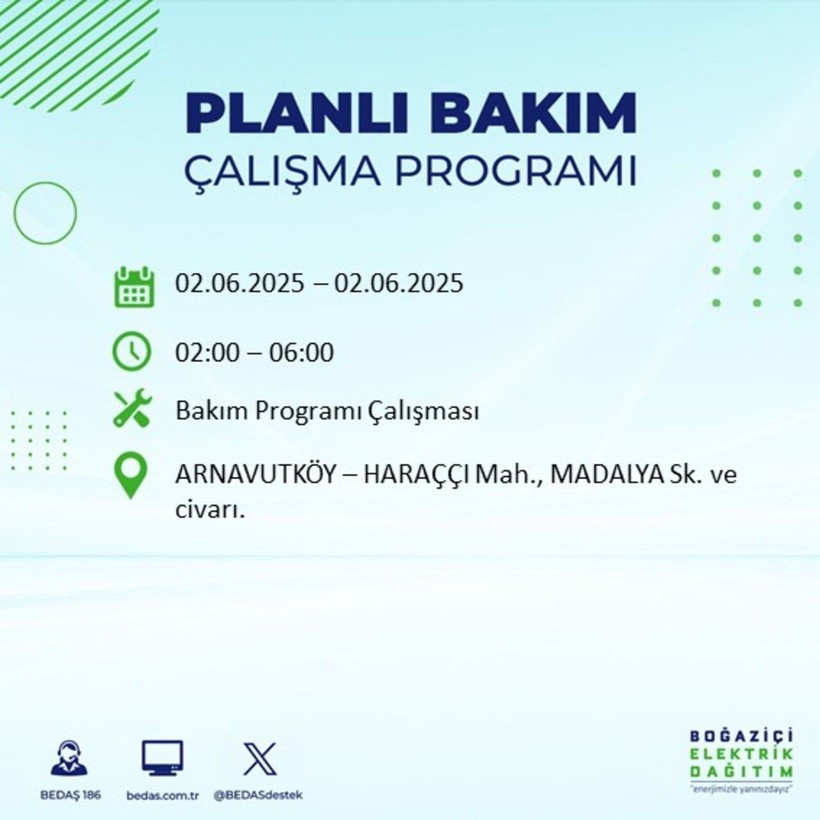 BEDAŞ duyurdu: Yarın karanlığa hazır olun! Elektrikler saatlerce kesilecek - Resim: 1