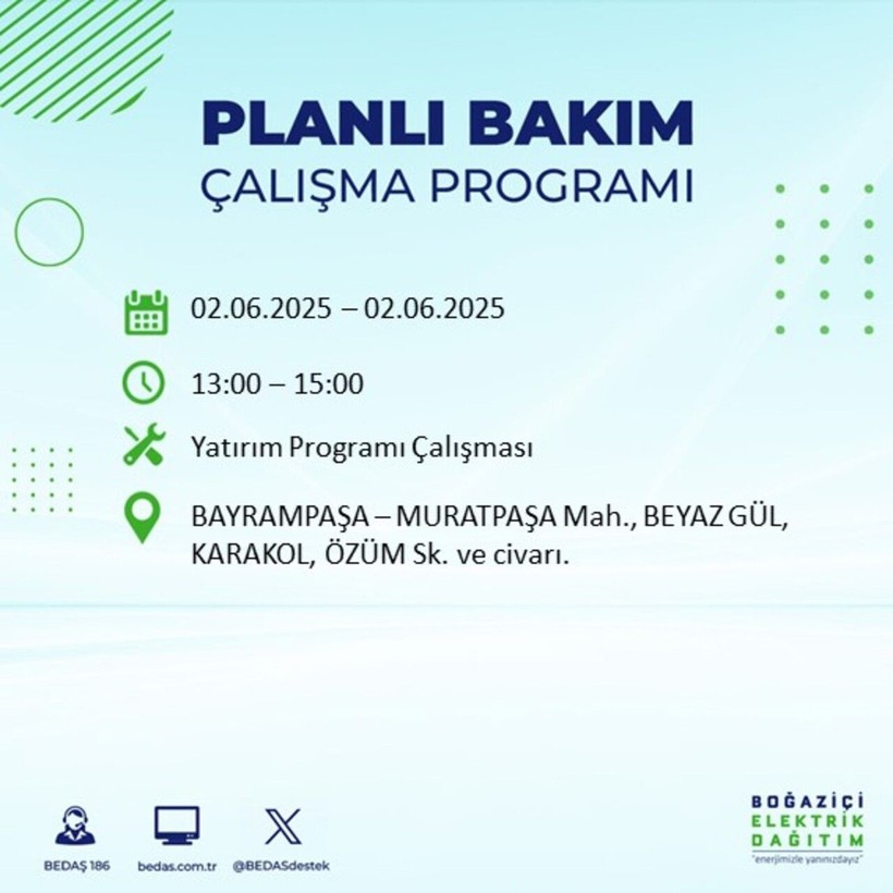 BEDAŞ duyurdu: Yarın karanlığa hazır olun! Elektrikler saatlerce kesilecek - Resim: 17