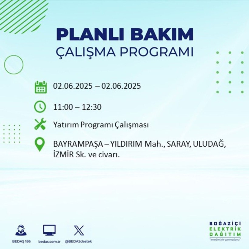 BEDAŞ duyurdu: Yarın karanlığa hazır olun! Elektrikler saatlerce kesilecek - Resim: 15