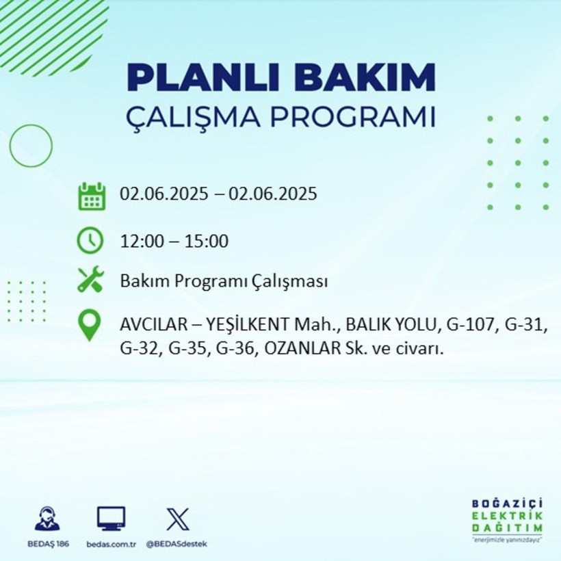 BEDAŞ duyurdu: Yarın karanlığa hazır olun! Elektrikler saatlerce kesilecek - Resim: 3