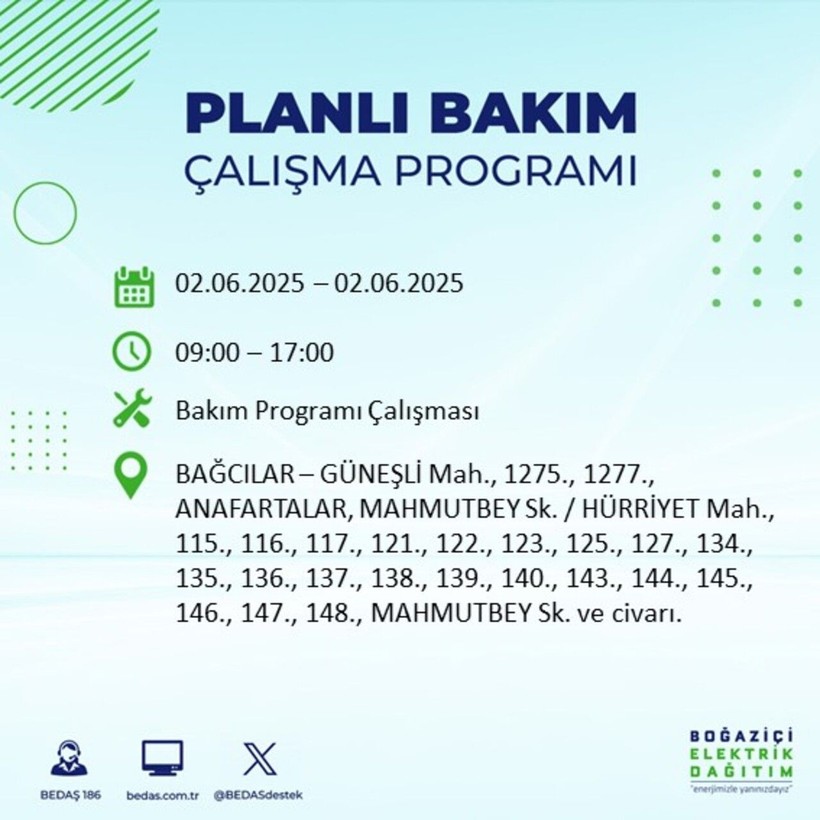 BEDAŞ duyurdu: Yarın karanlığa hazır olun! Elektrikler saatlerce kesilecek - Resim: 6