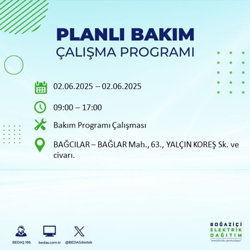 BEDAŞ duyurdu: Yarın karanlığa hazır olun! Elektrikler saatlerce kesilecek - Resim: 5