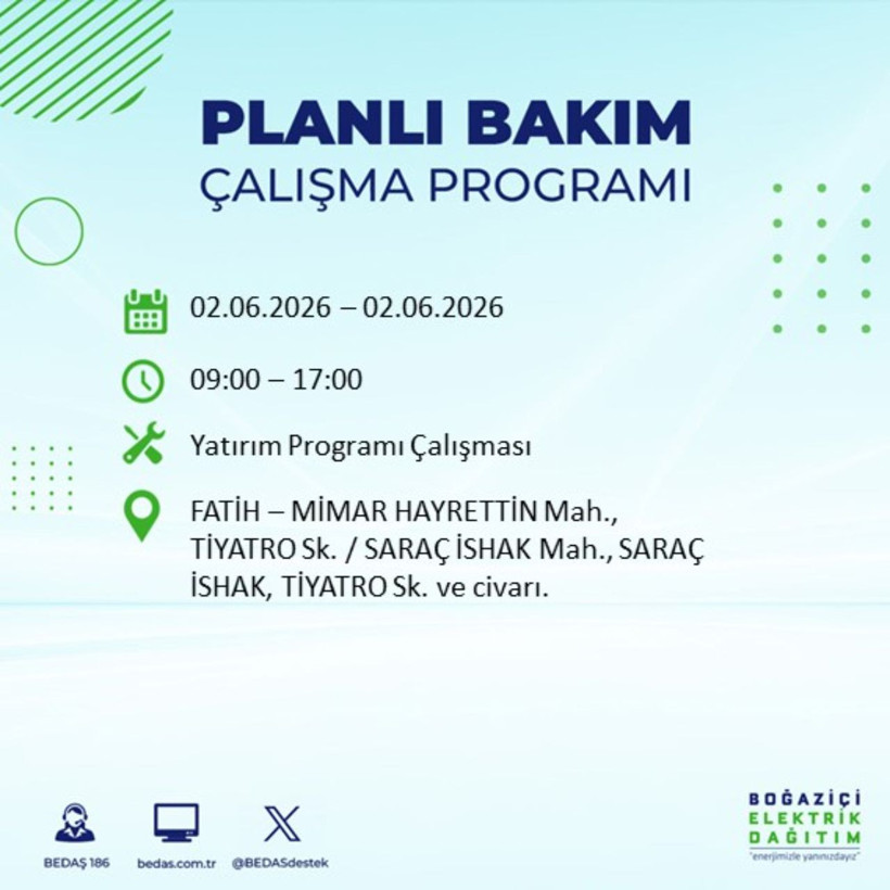 İstanbul'da elektrikler saatlerce kesilecek! İşte karanlıkta kalacak ilçeler... - Resim: 18