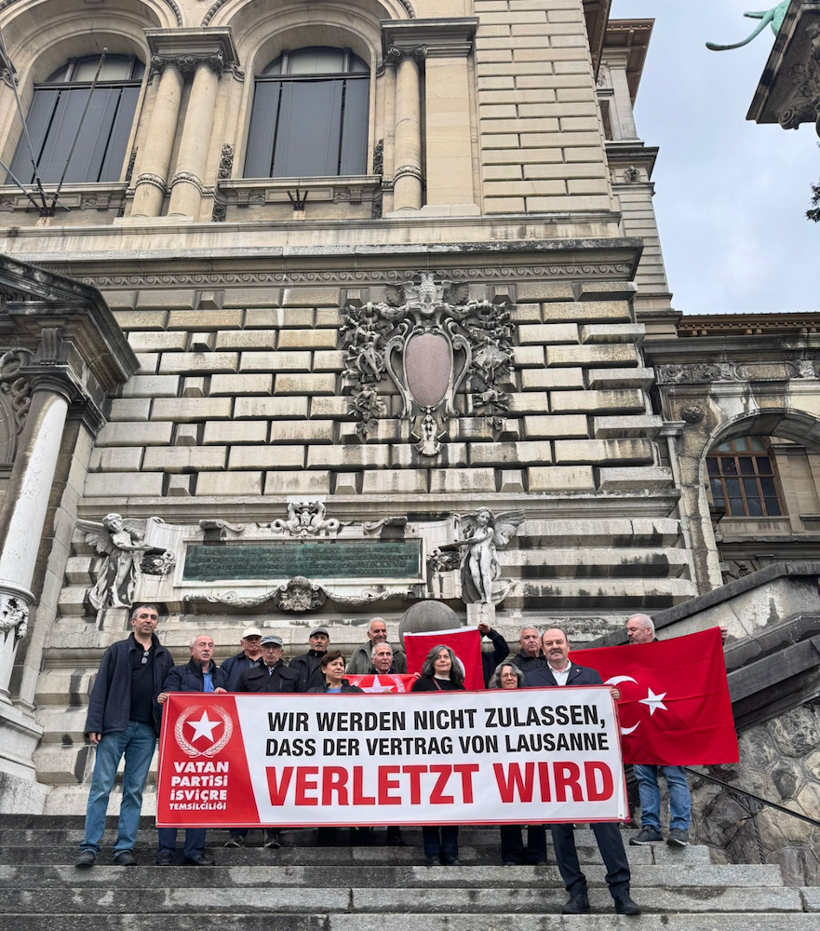 Patrikhanenin ‘ekümeniklik’ iddiasına Lozanın imzalandığı bina önünden tepki: Bartholomeos CIA operasyonunda görev almıştır - Resim : 2